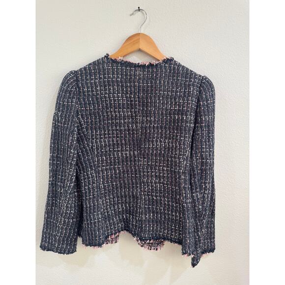 Rebecca Taylor Black and pink tweed blazer NWT - Picture 6 of 6